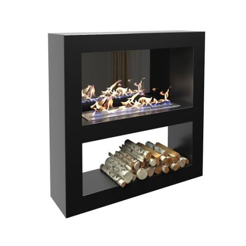 Биокамин "Русский огонь" Лобби 900 настенный с декоративным стеклом (стемалитом)