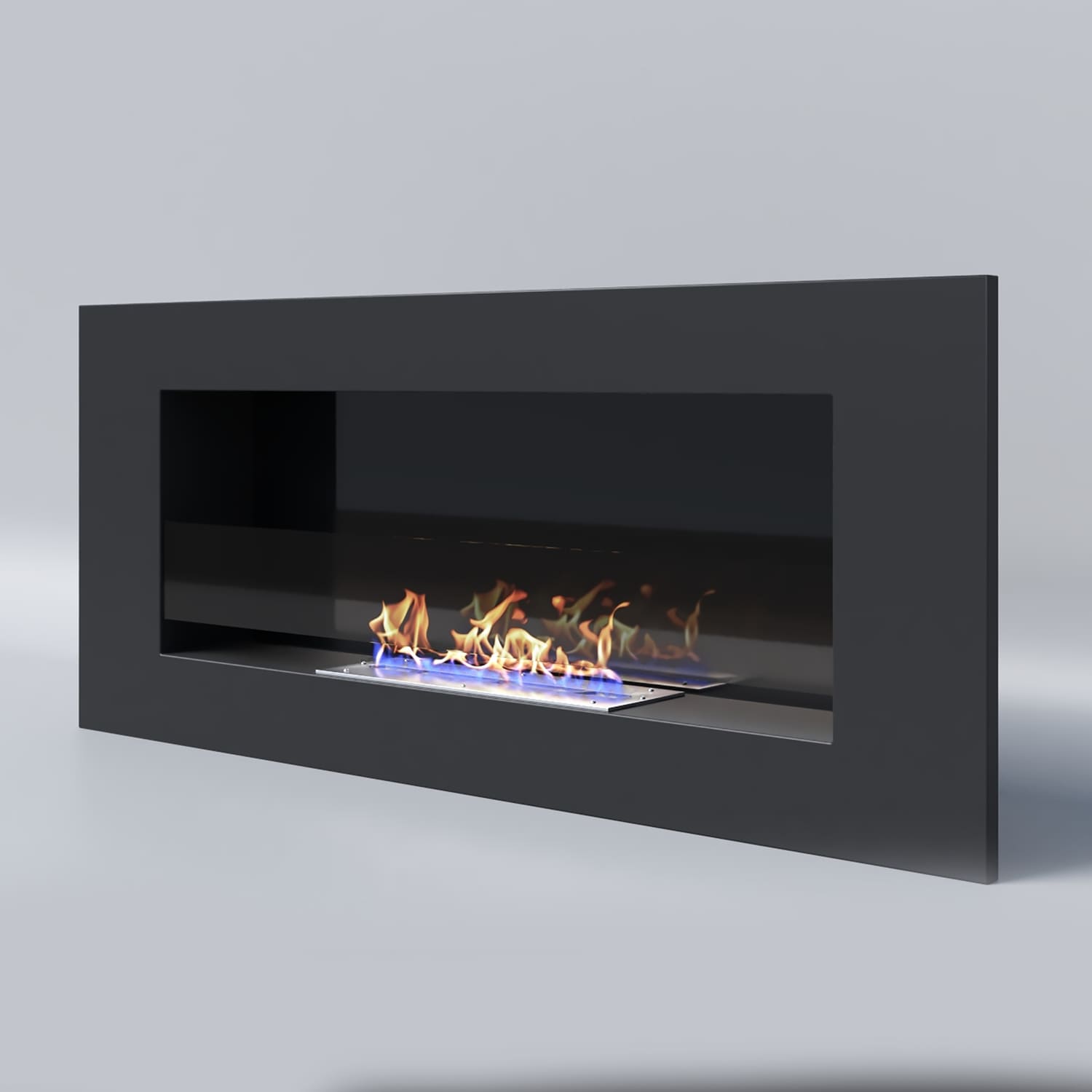 Биокамин "Русский огонь" Лайт 1200V встраиваемый с декоративным стеклом (стемалитом) по цене 28 650 руб.