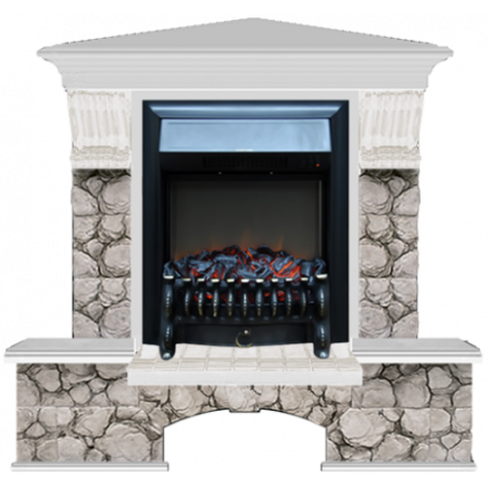 Бостон К Карелия угловой (беленый дуб)+Fobos Black