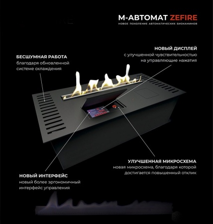 Автоматический биокамин ZeFire M 1200 латунный по цене 375 000 руб.