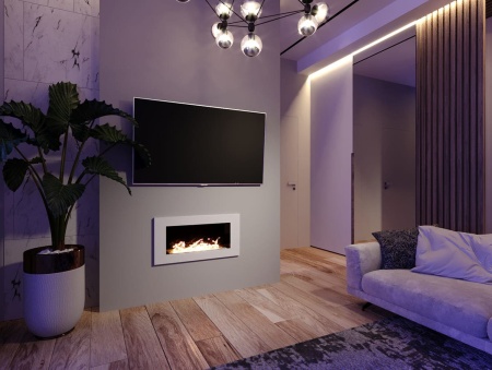 Биокамин "Русский огонь" Блонд 800V встраиваемый с защитным стеклом по цене 25 850 руб.